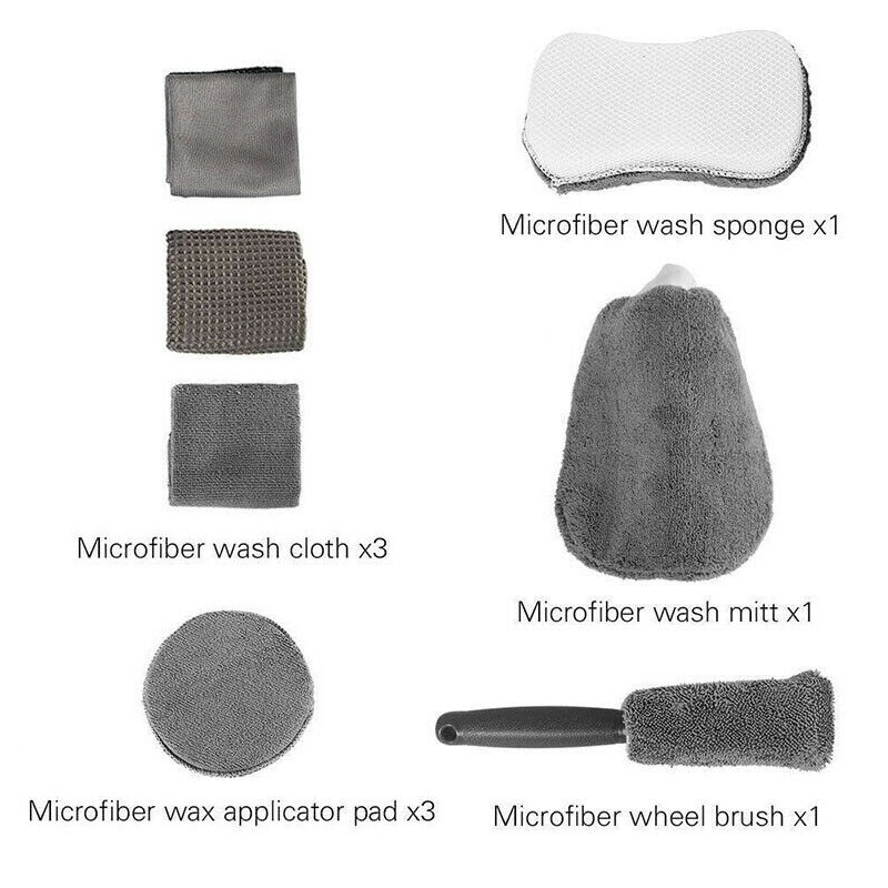 Set 9 Khăn Lau Xe Hơi Mềm Mại Tiện Lợi