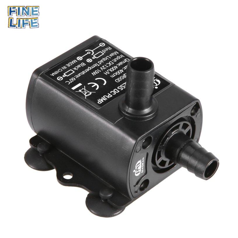 Submersible Brushless DC Water Pump With Female Plug DC12V 10W 400L/H Lift 4m