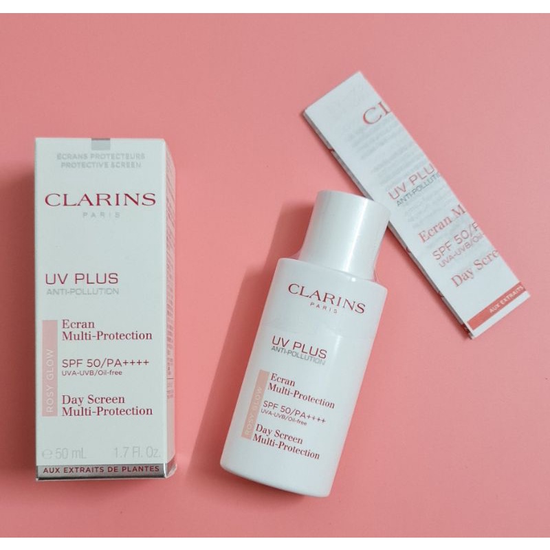 [50ml] Kem Chống Nắng Clarins Rosy Glow lên tone Hồng