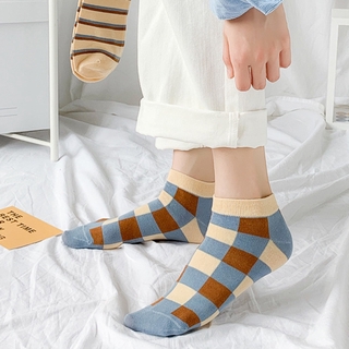 [OUYOU]Vớ Sọc Ca-Rô Xinh Xắn Dành Cho Nữ