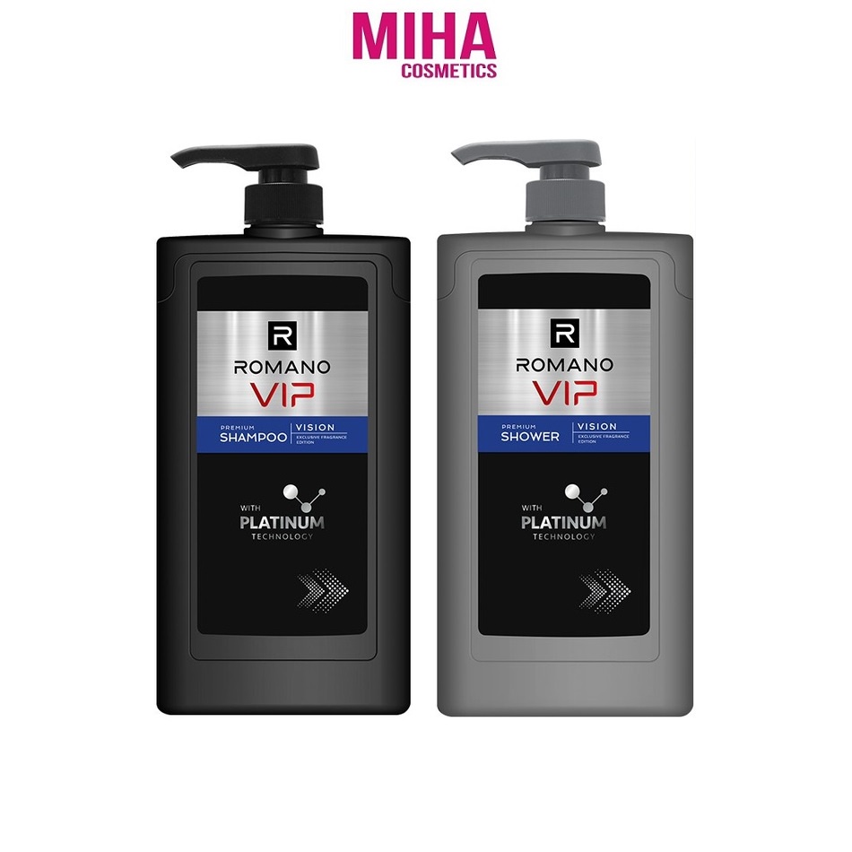 Sữa Tắm Hoặc Dầu Gội Nam Cao Cấp Romano Vip Vision 650g