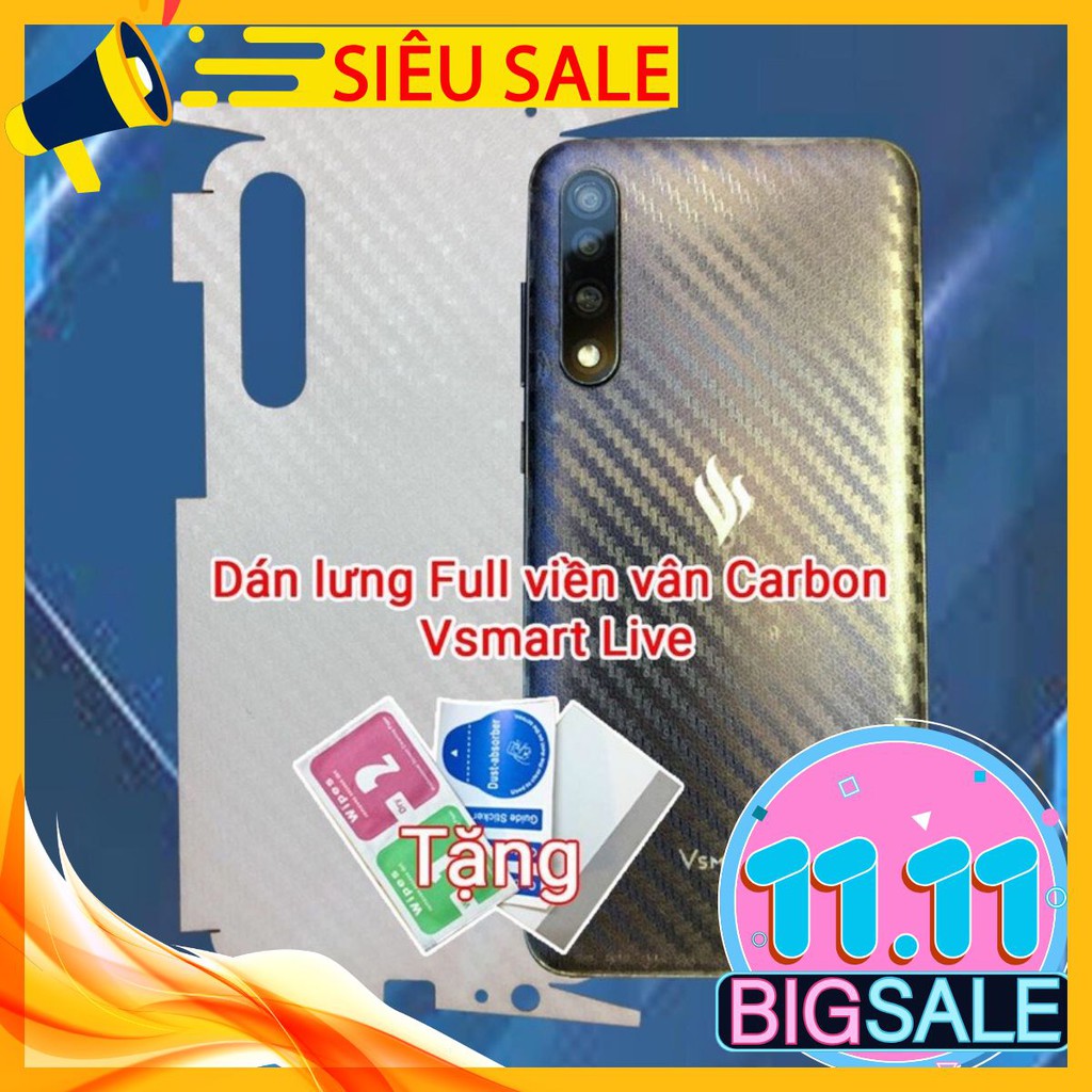 Vsmart live - Skin dán lưng Vsmart live