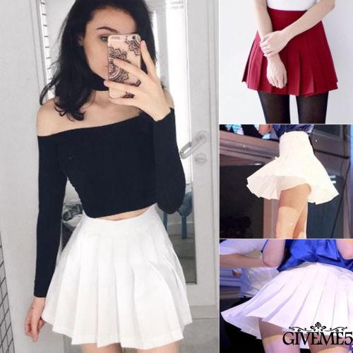 Chân Váy Xòe Màu Trơn Thời Trang Nữ Tính