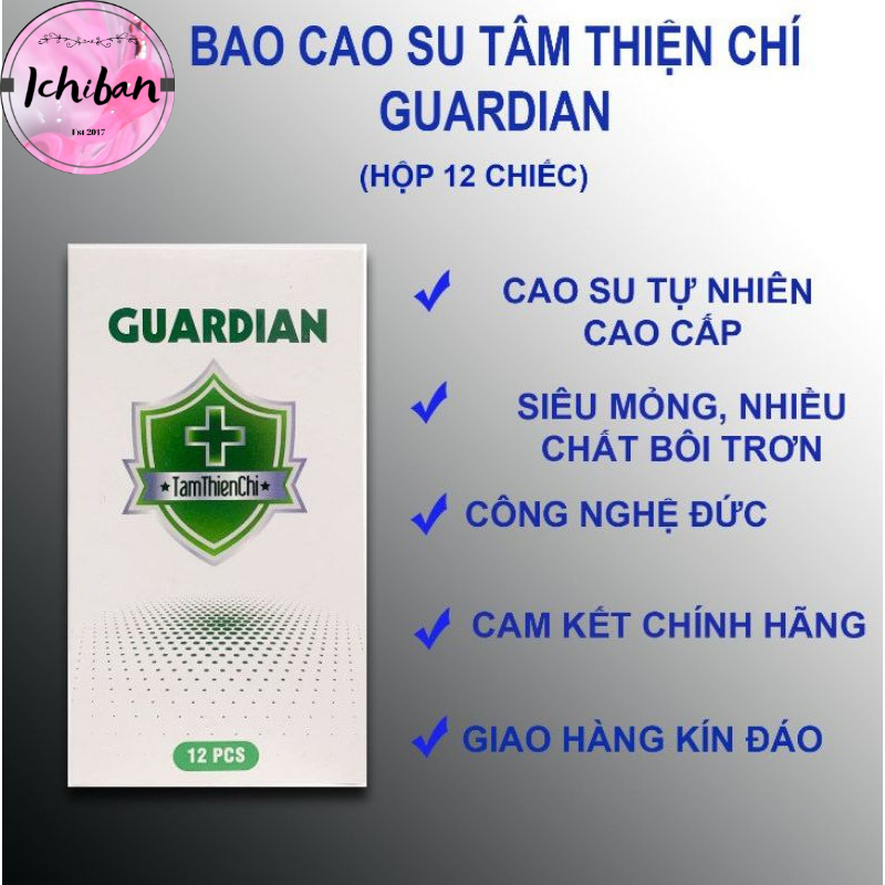 Bao cao su Guardian Tâm Thiện Chí 12 chiếc
