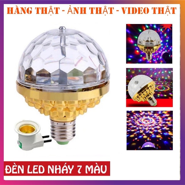 Đèn Led Xoay Vũ Trường Laser 7 Màu, Đèn Sân Khấu, Vũ Trường, Bar, Dành Cho Dân Bay Tặng Kèm Đuôi Cắm-Tongkhohuyhong168