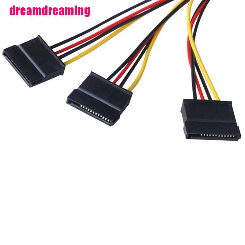 Dây Cáp Mở Rộng Chuyển Đổi Ide Molex Sang 3 Serial Ata Sata 4 Pin