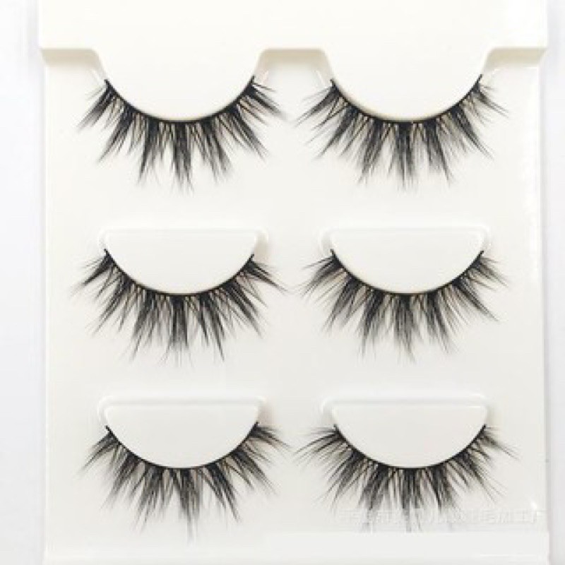 Mi Giả Lông Chồn 3D 3PCS 3 Fashion Eyelashes 3 Faux-Cils (3 cặp)