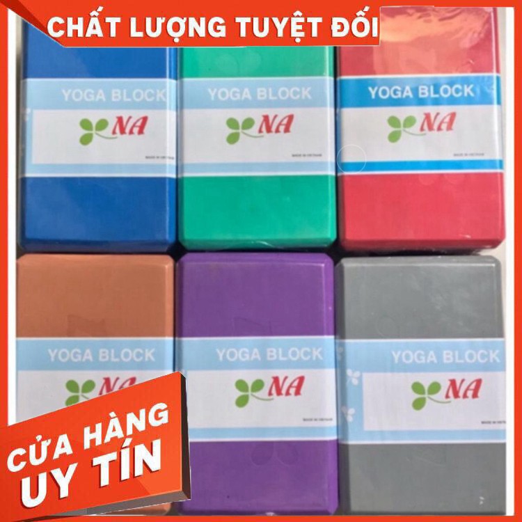 Gạch Tập Yoga loại tốt - thương hiệu NA - Cục Block Dày 8cm (23.5x15.5x8.5 cm)