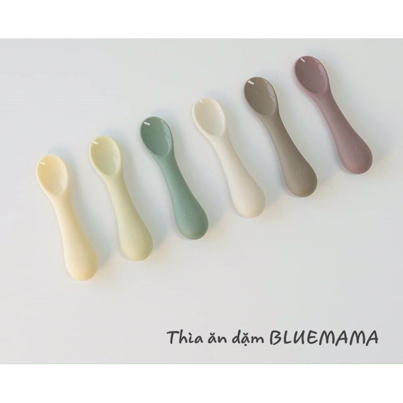 Thìa ăn dặm silicon Hàn Bluemama