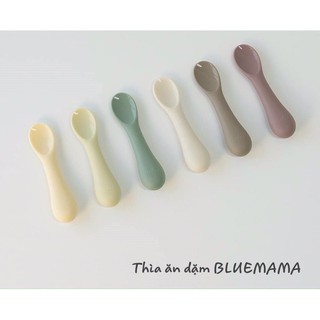 Thìa ăn dặm silicon Hàn Bluemama