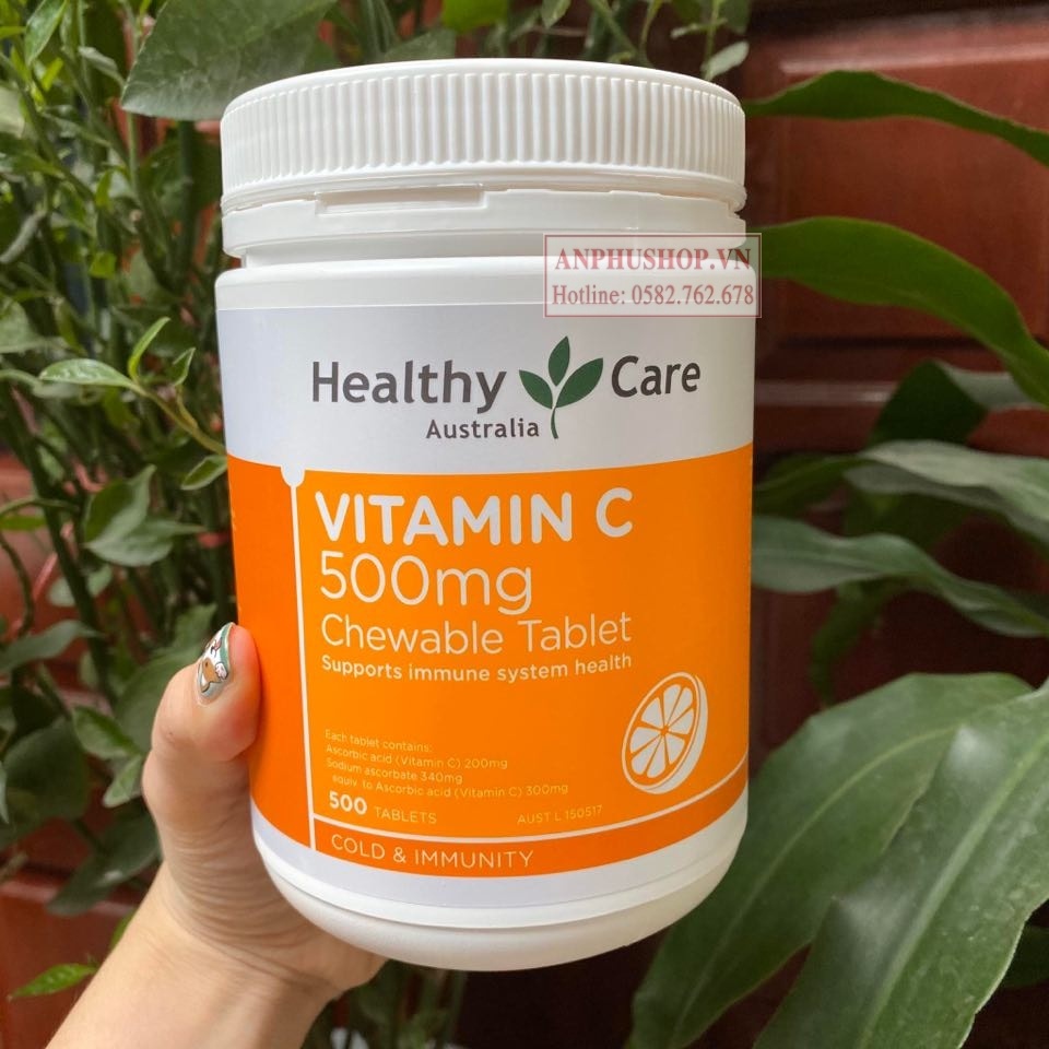 Viên ngậm vitamin c healthy care 500mg - hộp 500 viên hàng chính hãng - ảnh sản phẩm 3