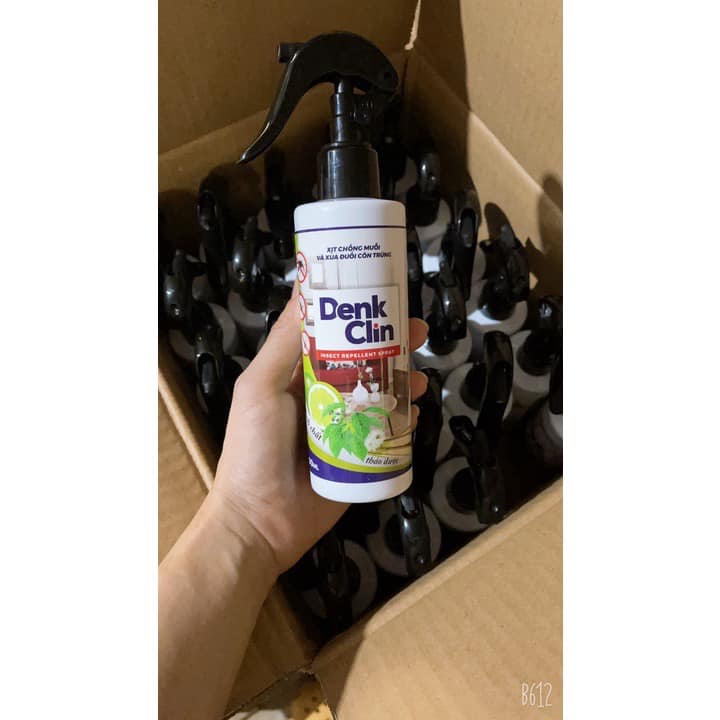 XỊT ĐUỔI MUỖI THẢO MỘC THIÊN NHIÊN DENKCLIN AN TOÀN CHO CẢ GIA ĐÌNH - 200ML