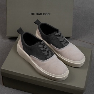 Giày sneakers The Bad God Gray Wolf Xám Be đế cao su da lộn