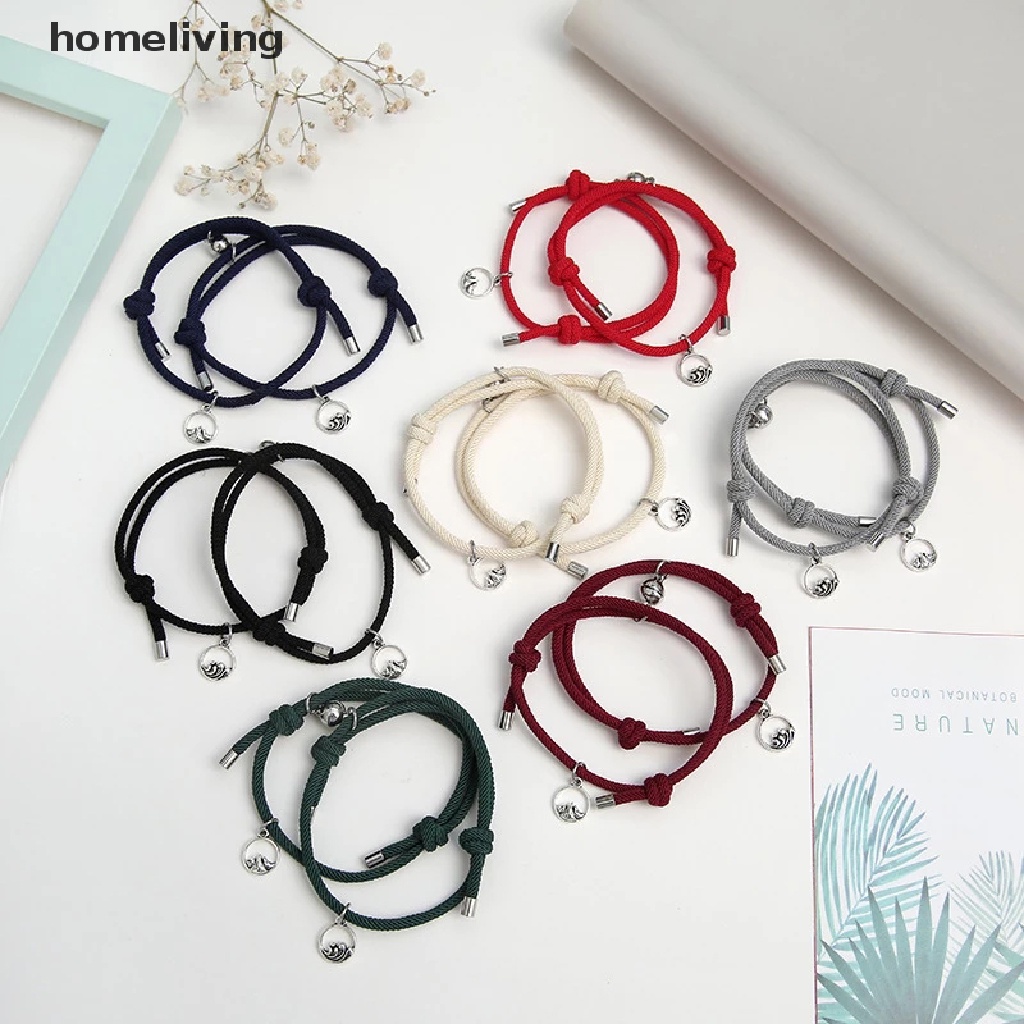 Bộ 2 Vòng Tay Nam Châm Sáng Tạo Cho Cặp Đôi