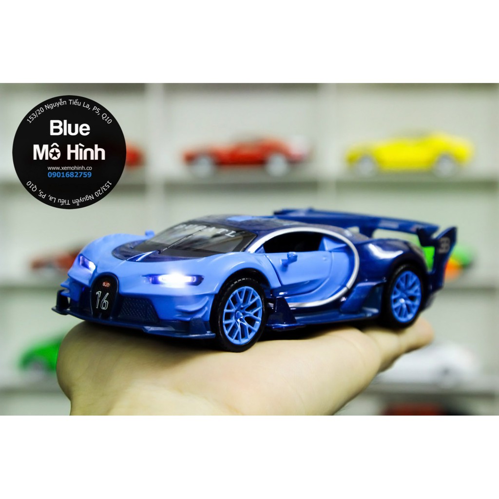 Blue mô hình | Xe mô hình Bugatti Vision Double Horses 1:32