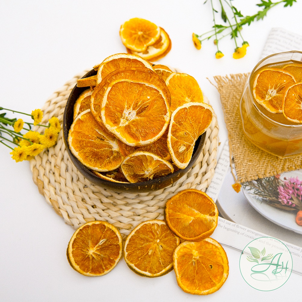 Cam Thái Lát Sấy Khô 100gr Trà Cam Vàng Khô Tự Nhiên Thơm Ngon Trà Detox Hoa Quả