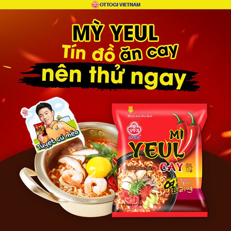 Mì Cay Yeul Mỳ Kiểu Hàn Quốc Gói 120g