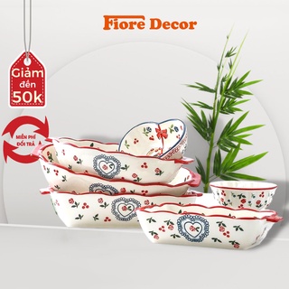 Khay nướng bánh bằng sứ có tay cầm chịu nhiệt cực tốt Fiore