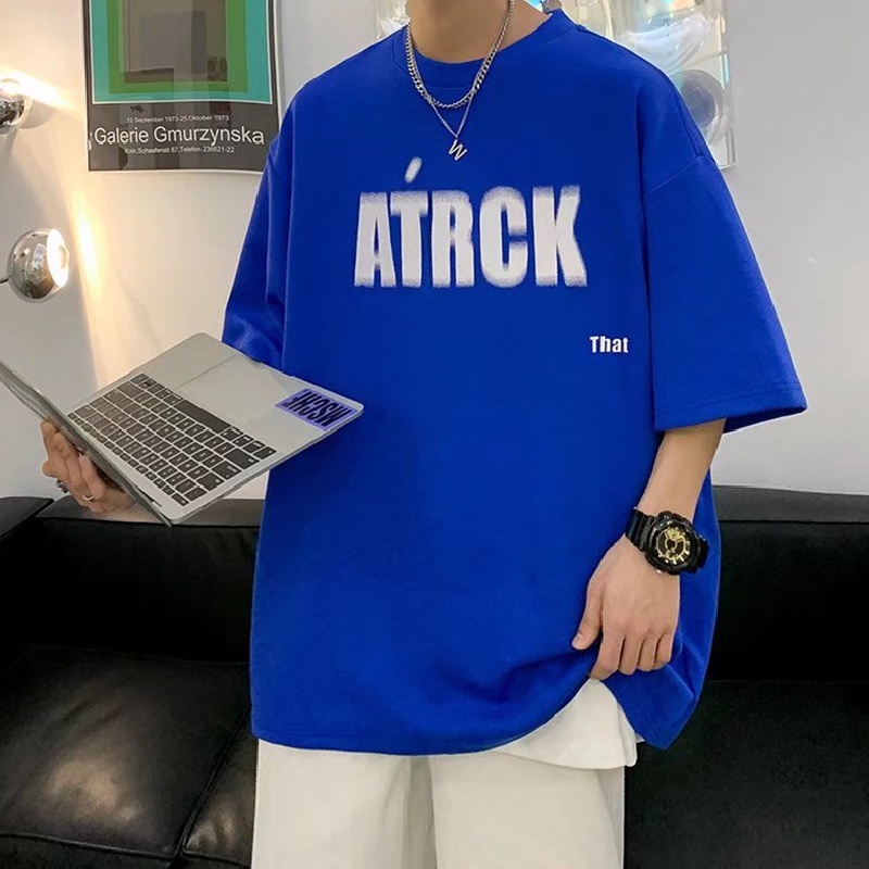 Áo Thun Dáng Rộng In Họa Tiết Hoạt Hình Phong Cách Hip Hop Thời Trang Mùa Hè Cho Nam Giới Có Size M-5XL