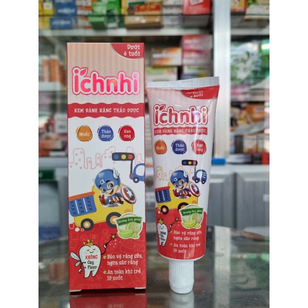 Kem Đánh Răng Thảo Dược Ích Nhi Trẻ Em 50g