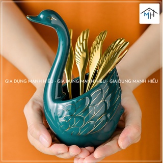 Thiên nga sứ đựng thìa, dĩa