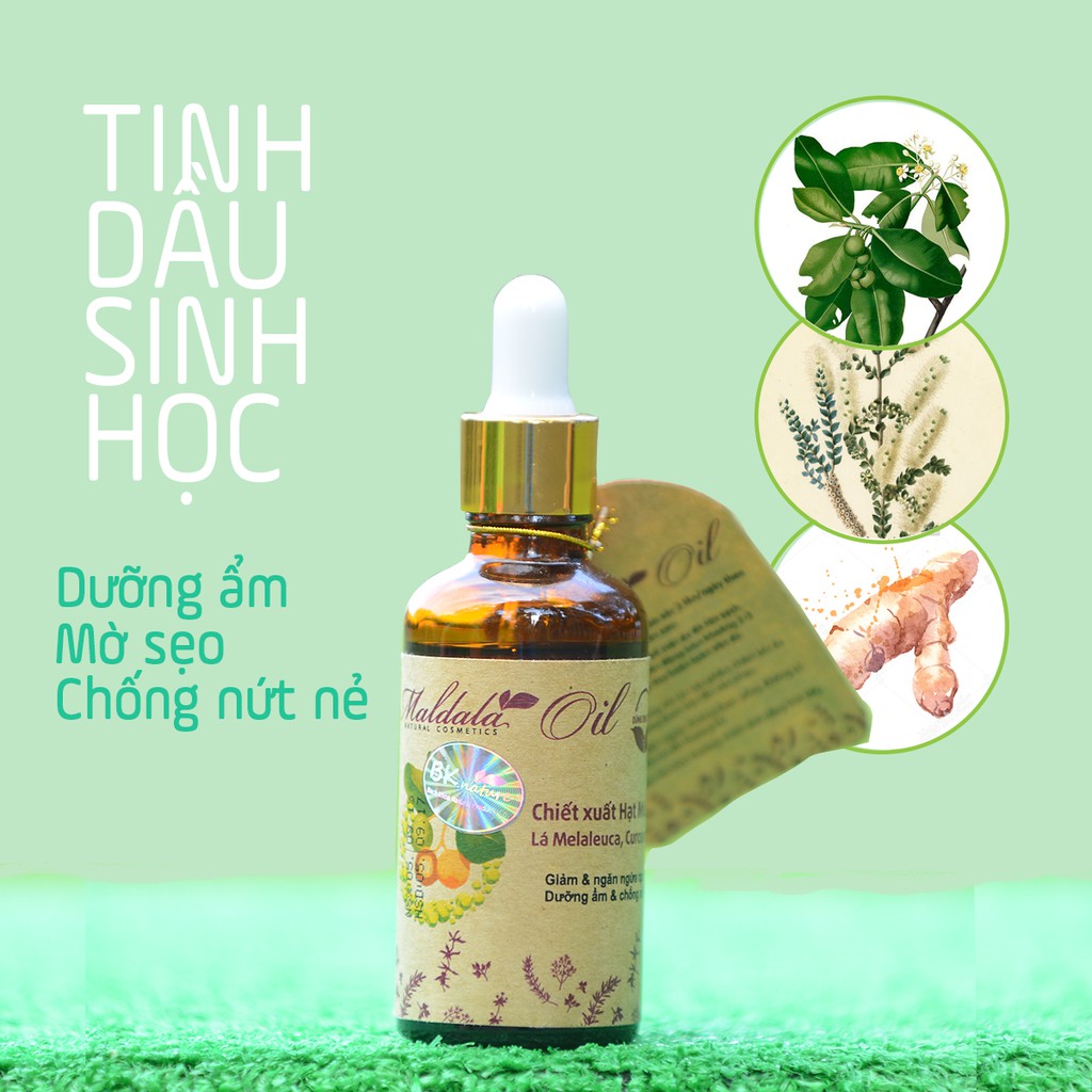 TINH DẦU SINH HỌC Maldala – BODY OIL (Tinh dầu Mù U dành cho cơ thể) ĐẶC BIỆT GIẢM RẠN DA SAU SINH