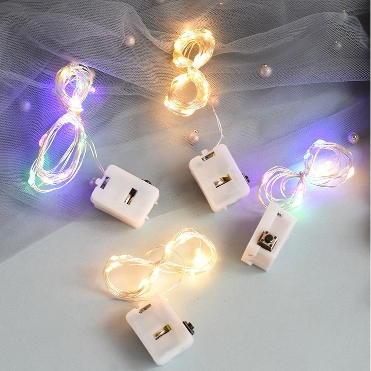 Phụ kiện trang trí bánh sinh nhật bánh kem - Đèn led chữ love, led tròn, dây đèn led vàng 1m