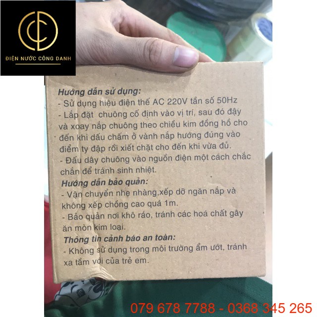 Chuông điện Tiến Thành 8", 6",4" 220vac