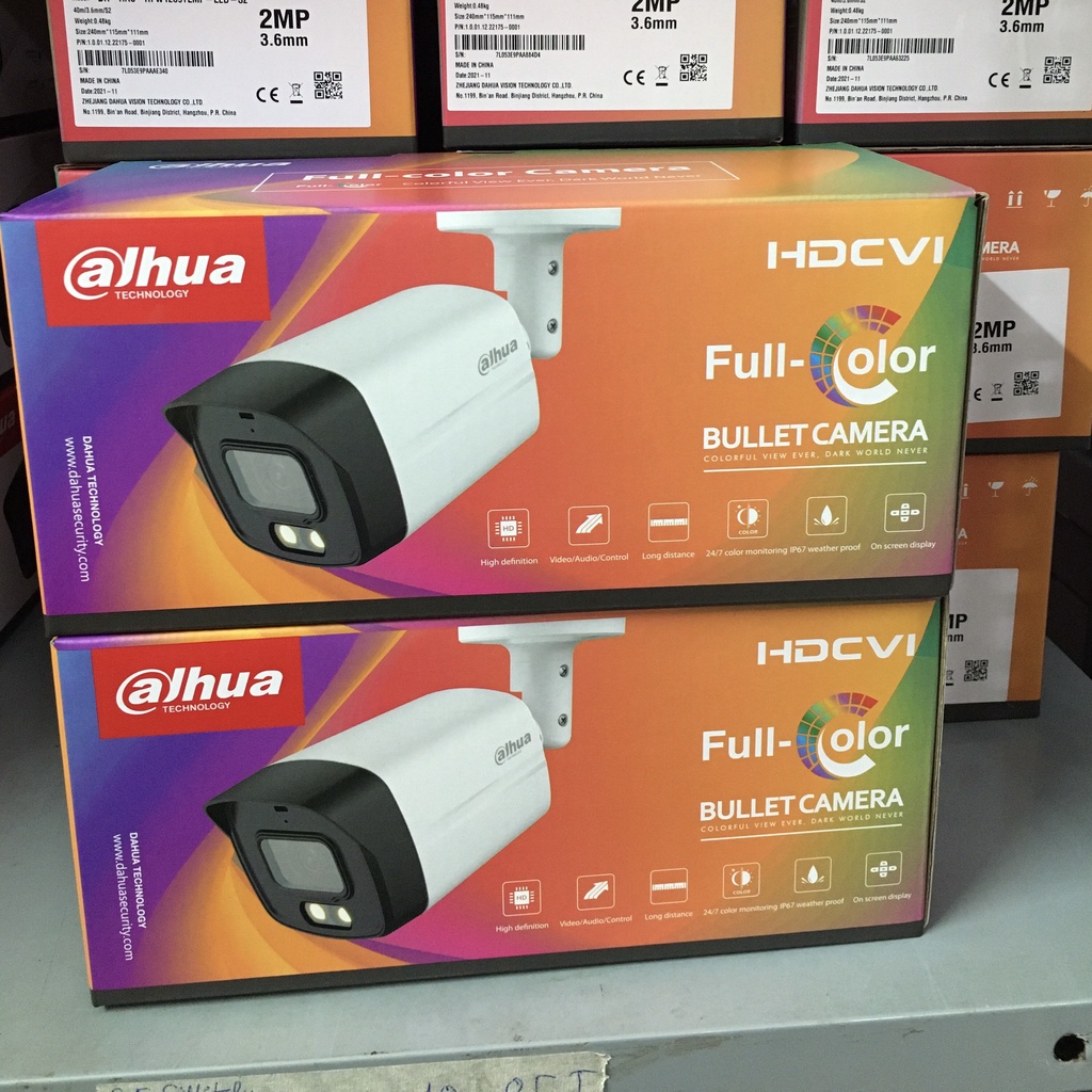 Camera analog Dahua HFW 1239TLMP-LED có màu ban đêm bảo hành 24 tháng