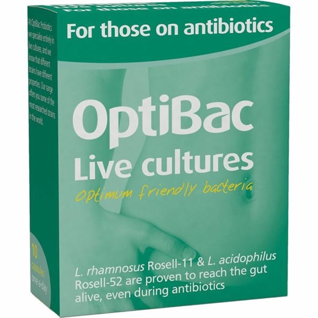 Men Optibac phòng tác dụng phụ của kháng sinh