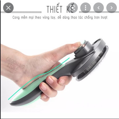 Lược chải lông/ Đẩy lông chó mèo T9 PAKEWAY, Lược đẩy lông và massage thú cưng