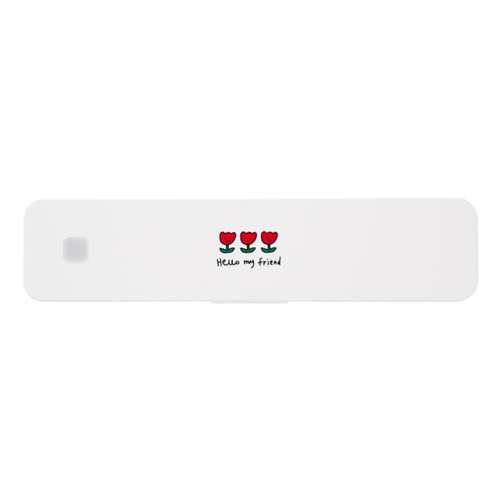 Hộp Khử Trùng Bàn Chải Đánh Răng ARTBOX Hàn Quốc Cổng USB Hình Hoa Tuylip