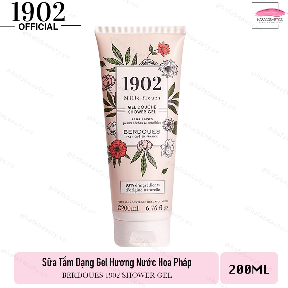 Sữa tắm dạng gel hương nước hoa Pháp Berdoues 1902 Shower Gel _ 1902 Chính Hãng