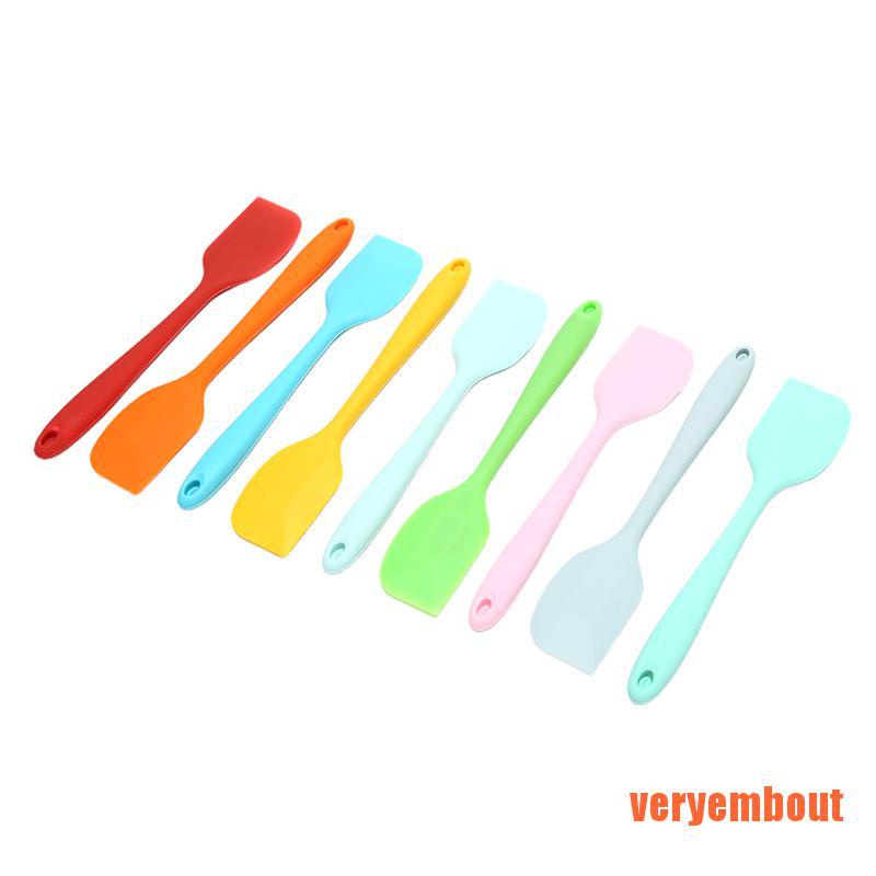 Muỗng Silicone Không Dính Chịu Nhiệt Dùng Làm Bánh Tiện Lợi