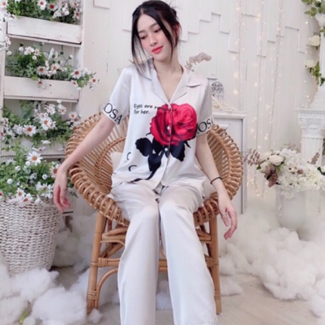 Đồ Bộ Mặc Nhà Lụa Latin Mềm Mát Quần Dài Tay Lỡ Siêu Sang🎀Giảm 10K Đơn 200K | BigBuy360 - bigbuy360.vn