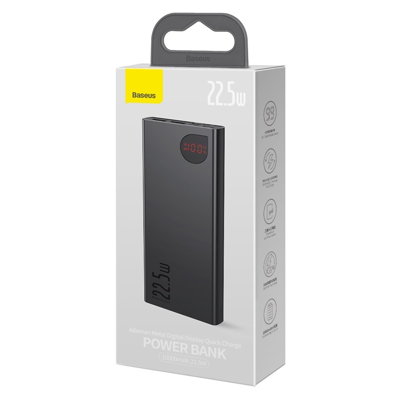 Pin Sạc Dự Phòng Baseus adaman new 2022 10000mAh & 20000mAh, 2 Cổng USB 2 Cổng PD 22.5W