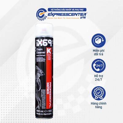 Dung Dịch Xịt Tẩy Rửa Sên Xích Xe Môto, Xe Gắn Máy, Xe Đạp Voltronic IX69 800ML