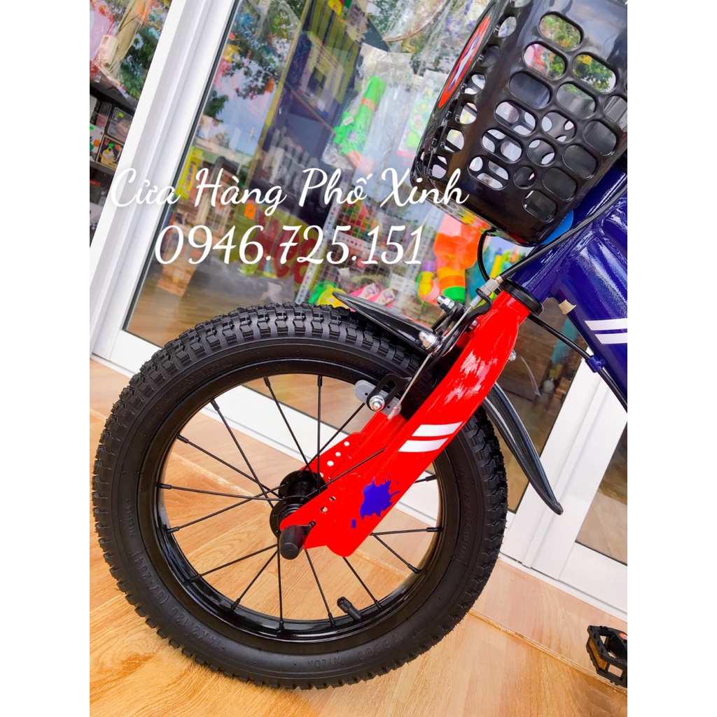 XE ĐẠP TRẺ EM TOPRIGHT BÁNH 14 INCH SUPER HERO