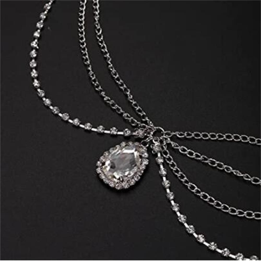 ROSE Băng Đô Cài Tóc Dạng Chuỗi Hạt Nhiều Màu Sắc Lấp Lánh