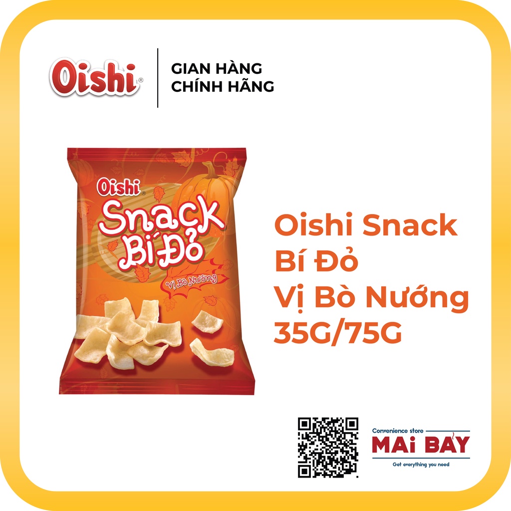 Oishi Snack Bí Đỏ Vị Bò Nướng