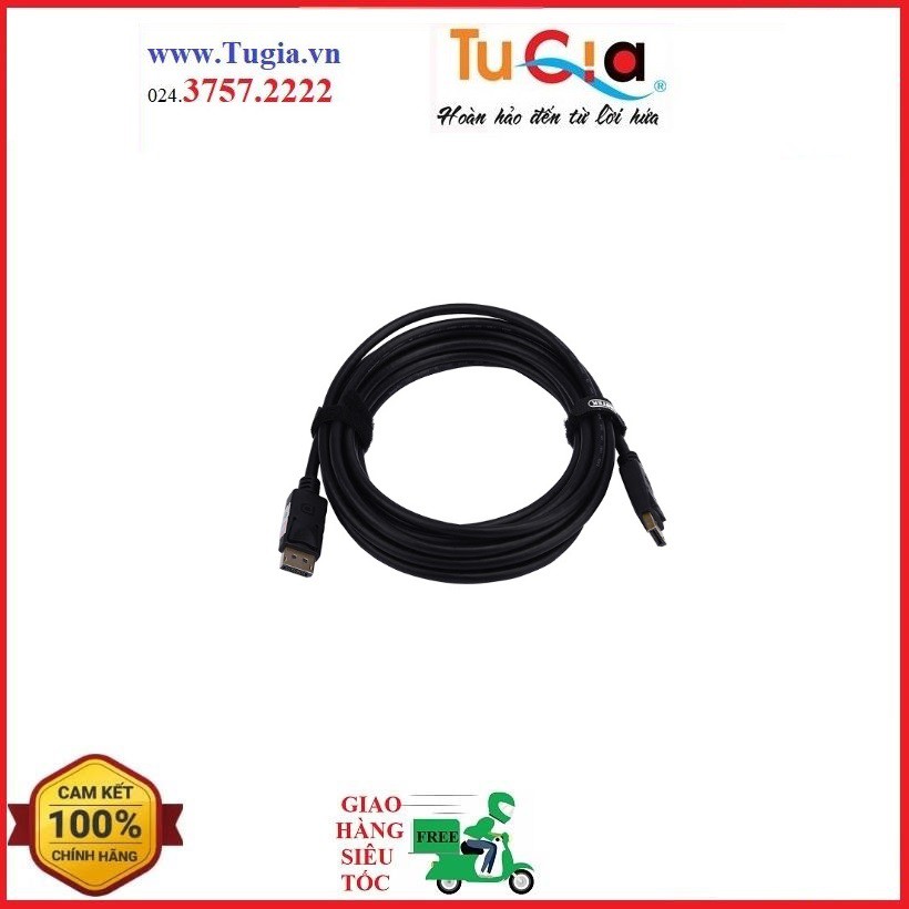CÁP DISPLAYPORT 4K - 5M UNITEK (Y-C 610BK)