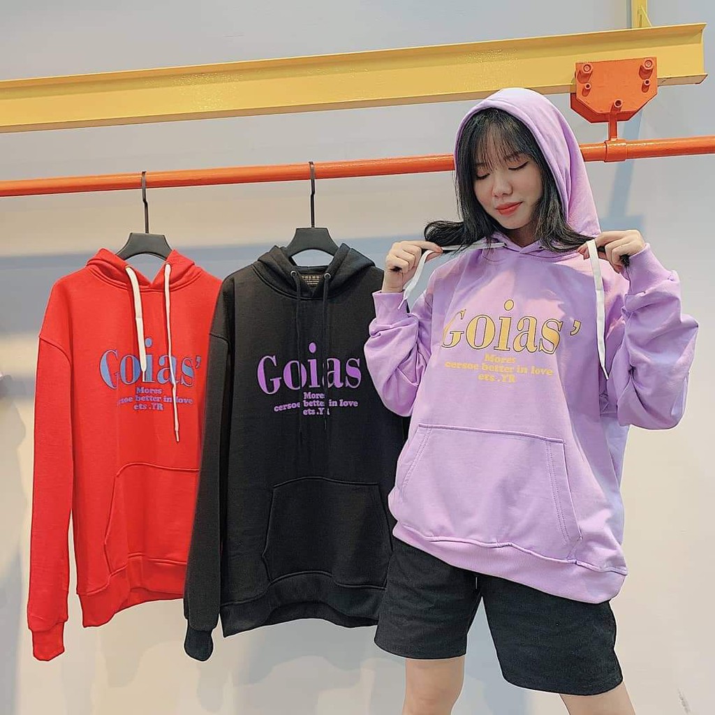 Áo Hoodie Nỉ Bông In GOIAS Unisex