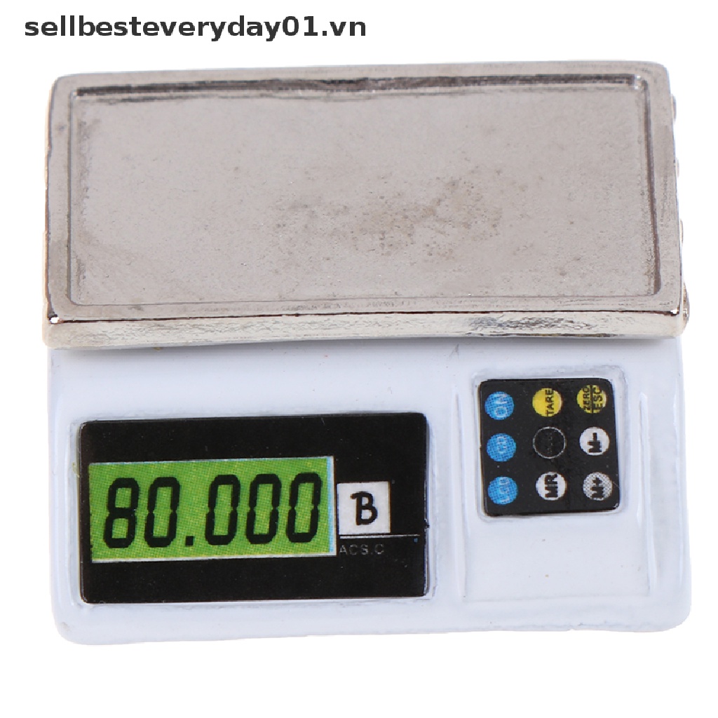 Cân Điện Tử Mini Tỉ Lệ 1: 12 Trang Trí Nhà Búp Bê