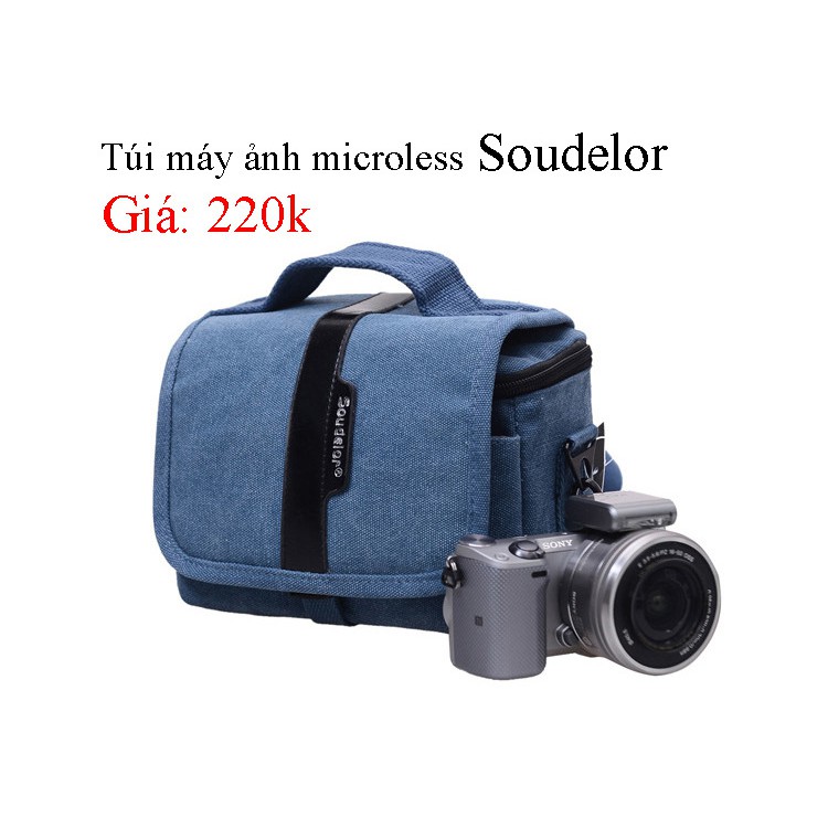 [Freeship toàn quốc từ 50k] Túi máy ảnh Soudelor vải bố (cho máy ảnh Microless)