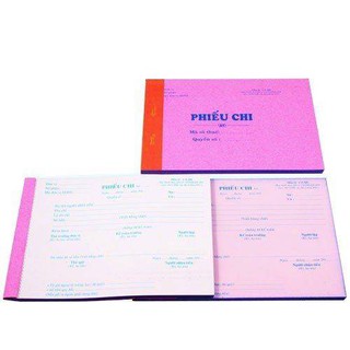 Phiếu chi 2 liên. Do VPP Hiếu Cường cung cấp