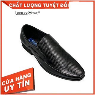 Giày tây nam da bò giá rẻ lamhungav5067-đen