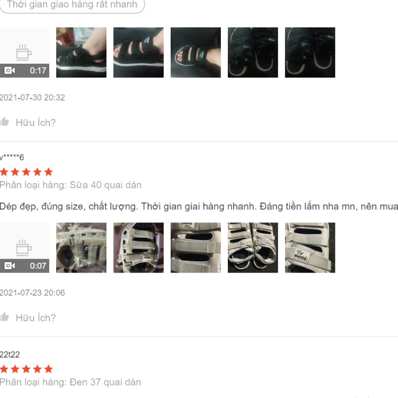 [FREE SHIP 50K] Sandal quai hậu nữ 3 quai dán hàng cao cấp CHAGO GNU173