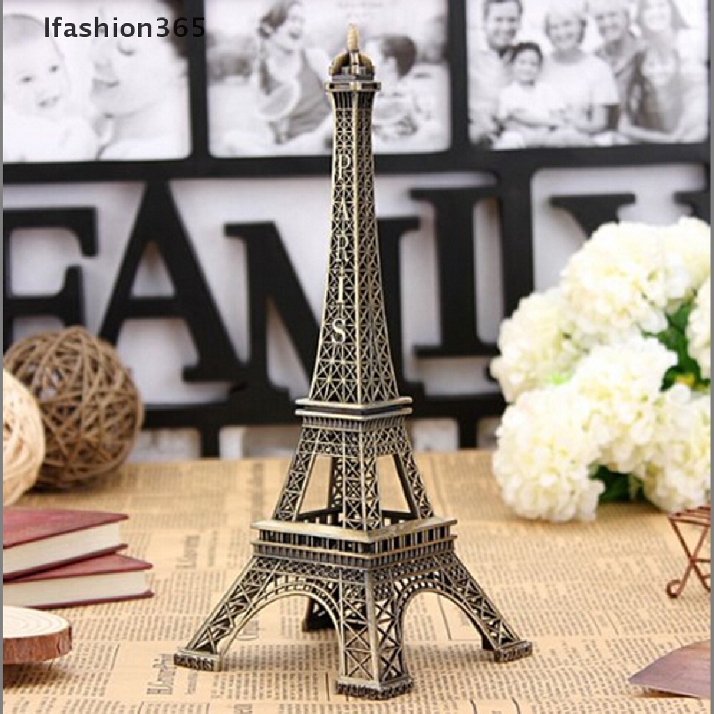 Mô Hình Tháp Eiffel Bằng Hợp Kim Đồng 13cm Phong Cách Vintage