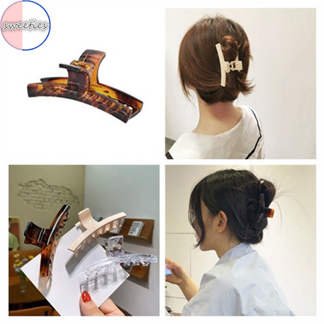 (Hàng Mới Về) Kẹp Tóc Màu Caramel Retro Thời Trang Cho Nữ