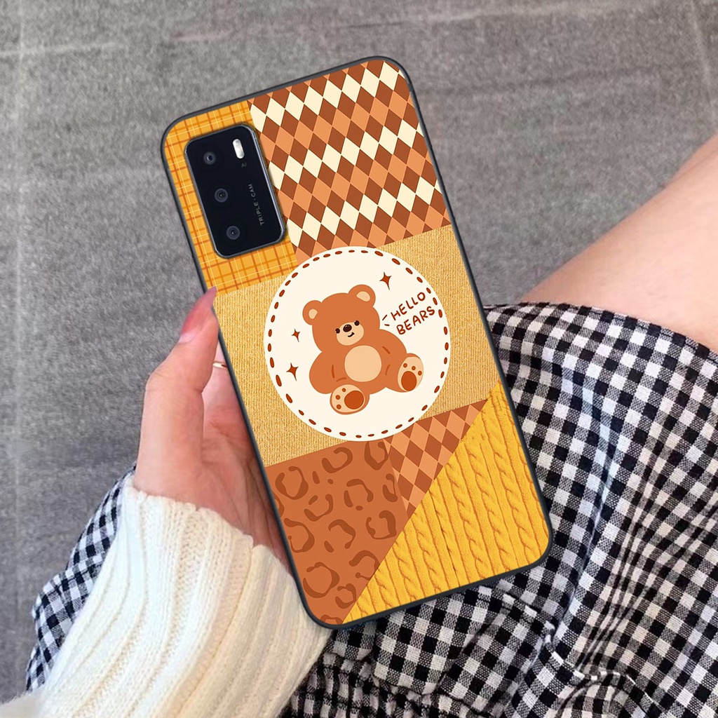 Ốp lưng Oppo A16 happy day, gấu bear dễ thương - BỀN - ĐẸP -BAO GIÁ TOÀN THỊ TRƯỜNG
